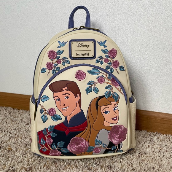 Loungefly Sleeping Beauty Princess Aurora &
Prince Phillip Floral Mini Backpack main image 9